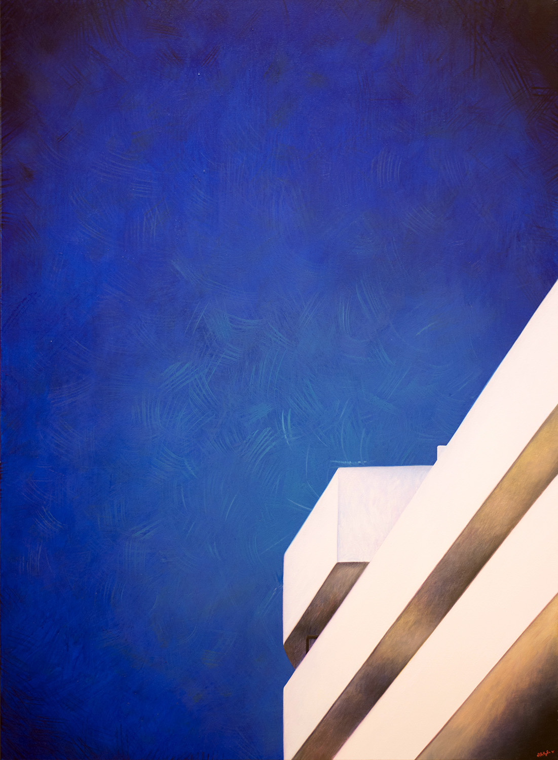 
'Blue Interlude'
(2016)
óleo sobre lienzo,
100x73 cm

