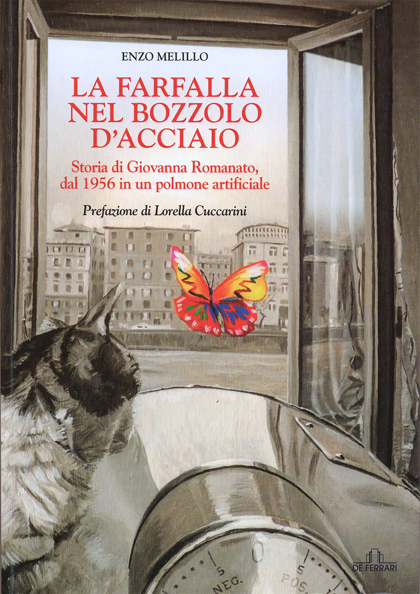 2014 - Copertina del libro intervista 'La farfalla nel bozzolo d'acciaio', di Enzo Melillo, edizioni De Ferrari