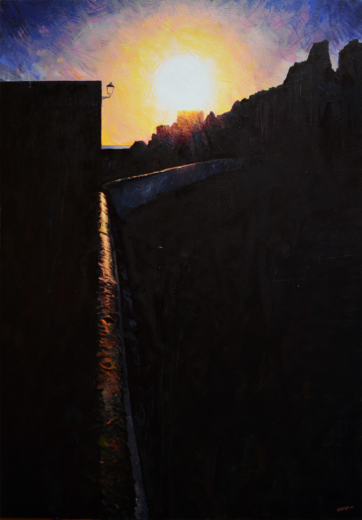 
'LLegando tarde'
(2021),
óleo sobre lienzo,
73x100 cm
