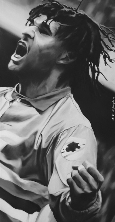 
Ruud Dil Gullit 
(2009), 
oil on canvas, 
80x40 cm.
Private collection
